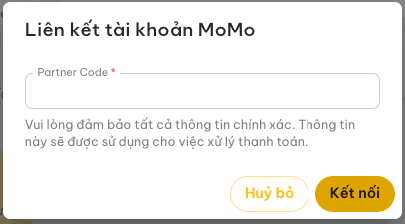 Lựa chọn đơn vị thanh toán MoMo và Chuyển khoản